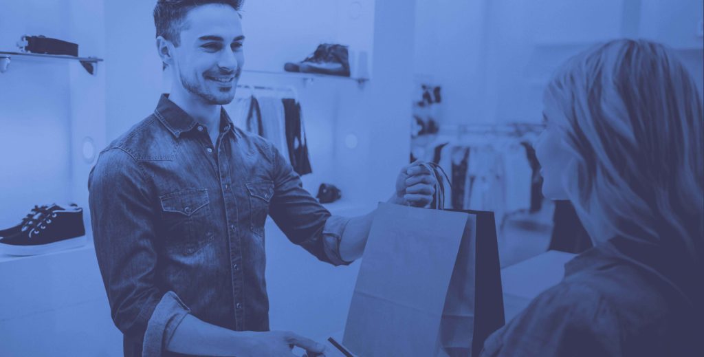 Retail transaction in store