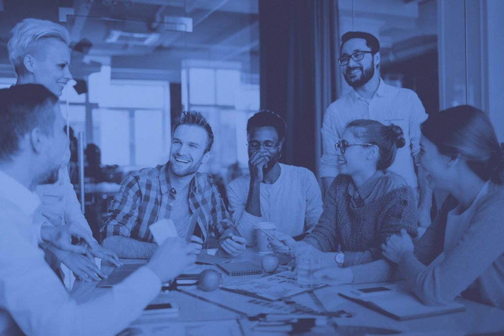 People working in office