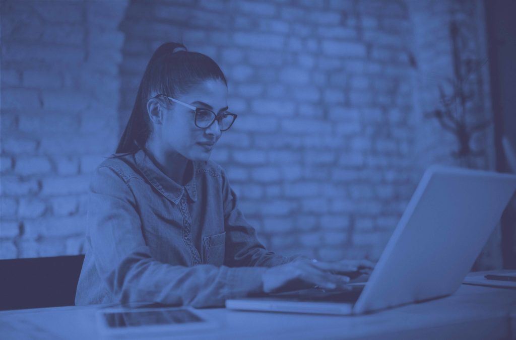 girl on computer