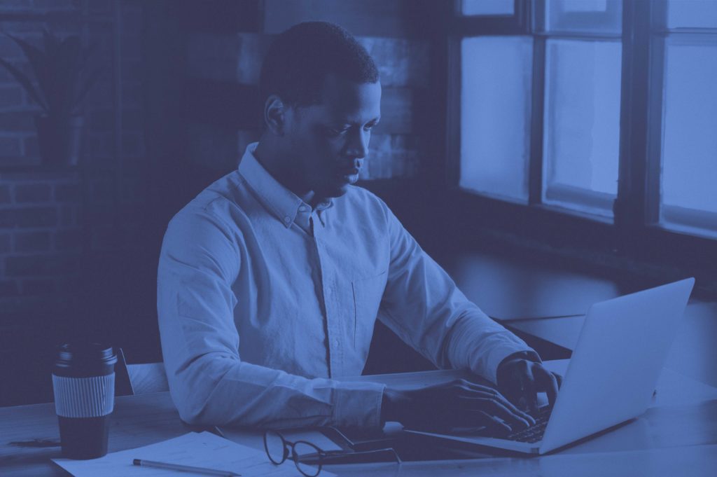 Man at laptop